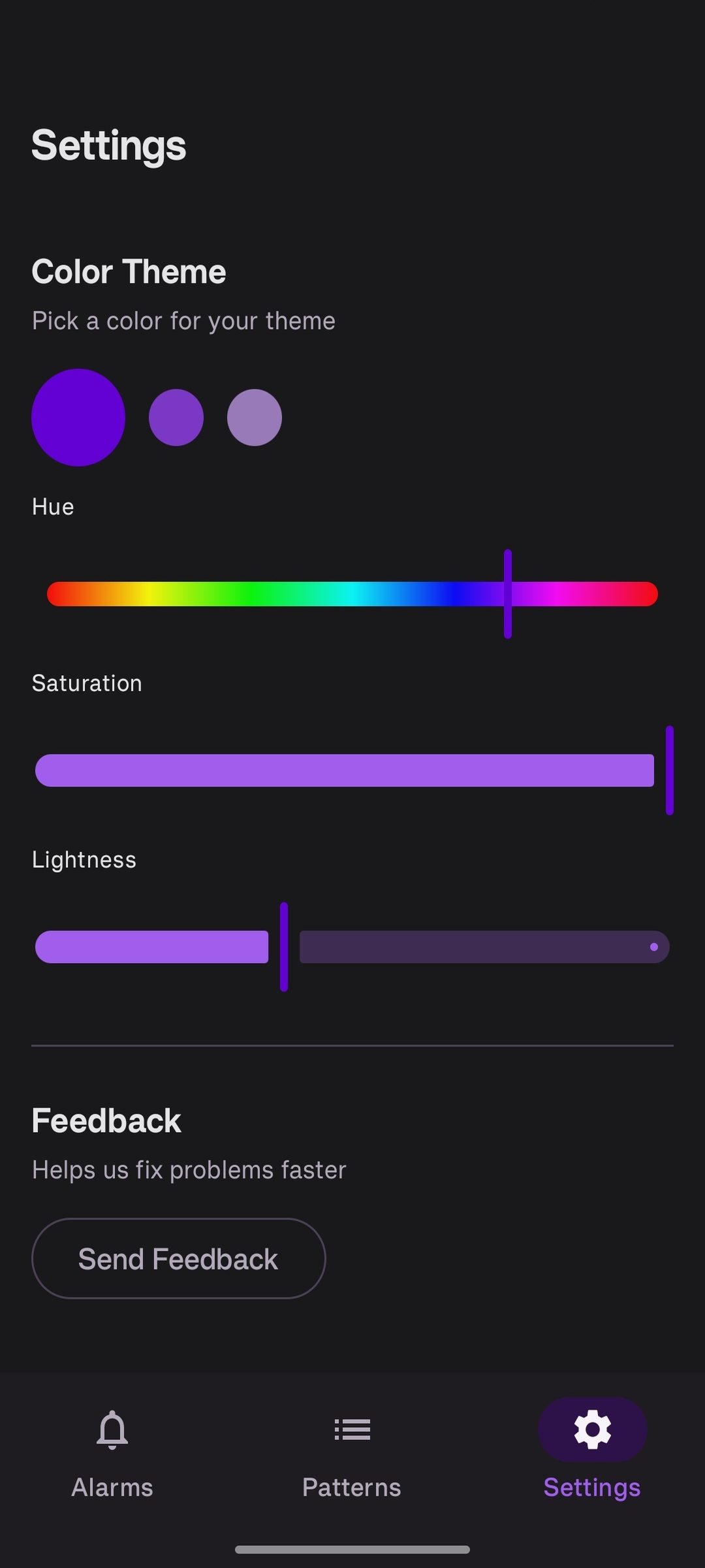 Color theme customization